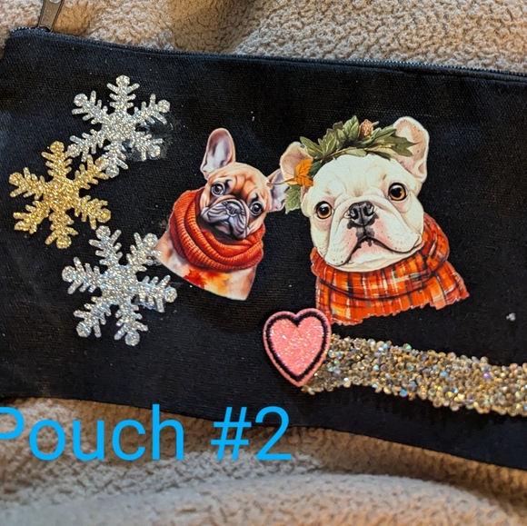 COPY - NWT 🥰 handmade cotton canvas 🐕 BULLY DOG 🐕 pouch: choice 1/5 💵 firm! - Picture 3 of 9